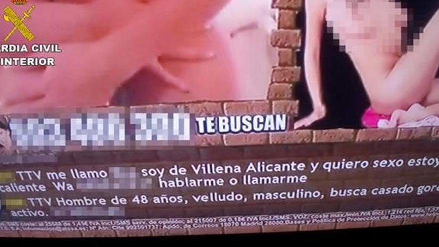 Un menor detenido en Villena por publicar el teléfono de una amiga en un anuncio sexual