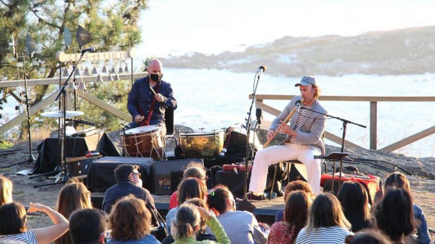 Un concierto de Carlos Núñez en Monteferro. |