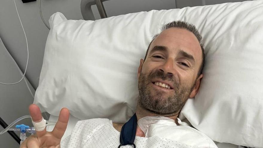 Alejandro Valverde, operado de fractura de clavícula en Murcia