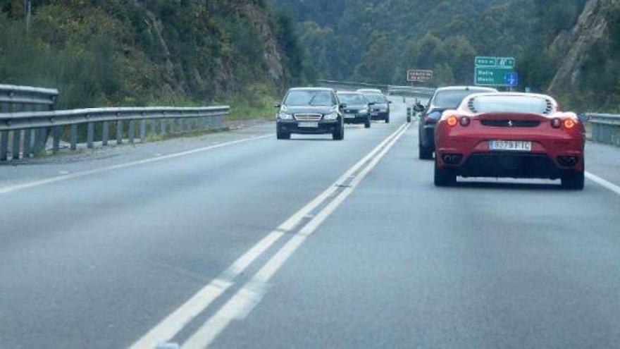 Tramo del Corredor do Morrazo a su paso por la parroquia de Meira, en Moaña.  // Gonzalo Núñez