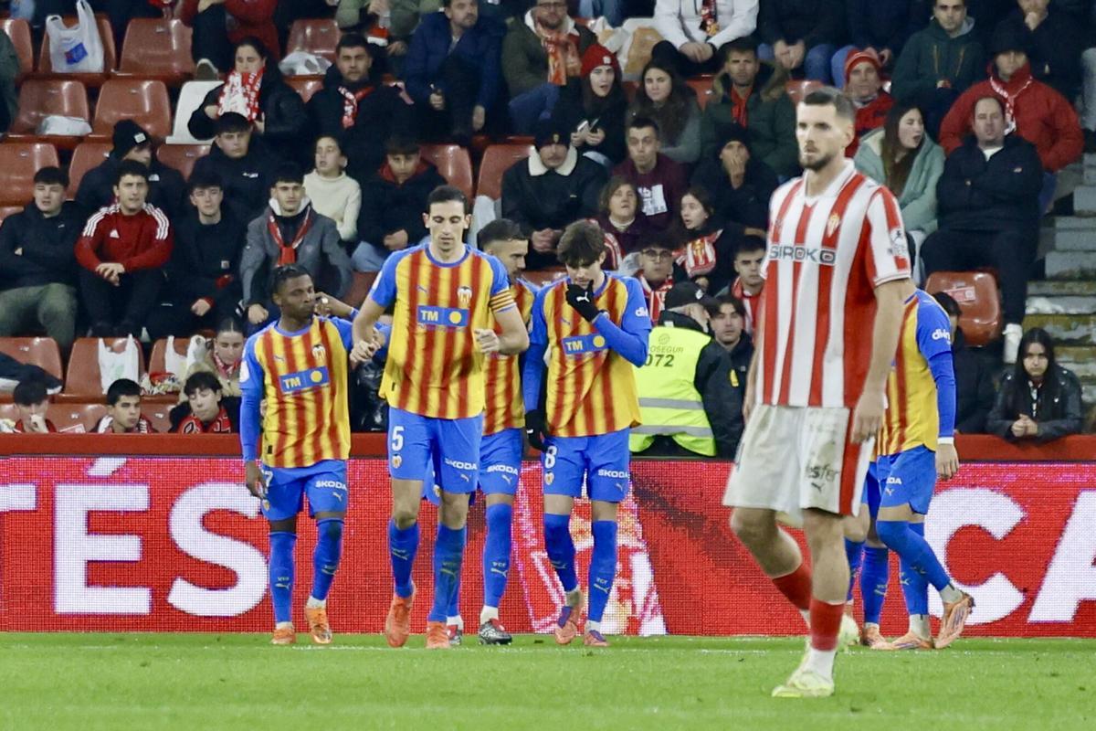 El Sporting se despide de la Copa ante el Valencia