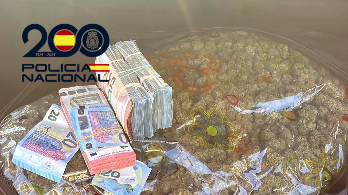 La Policía Nacional ha detenido a un varón con más de 22 kilogramos de marihuana que estaba siendo buscado internacionalmente por las autoridades de Montenegro también por tráfico de drogas.