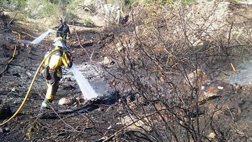 Una quema de rastrojos causa un incendio