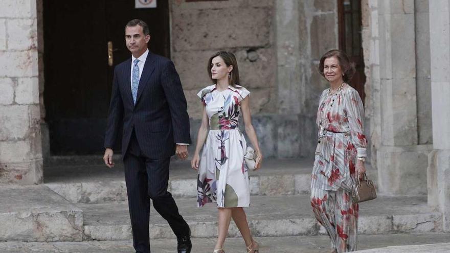 Ein Bild aus dem letzten Jahr König Felipe VI., Letizia und Alt-Monarchin Sofía