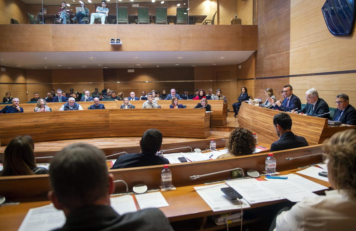Pleno de la Diputación de Valencia de este martes.