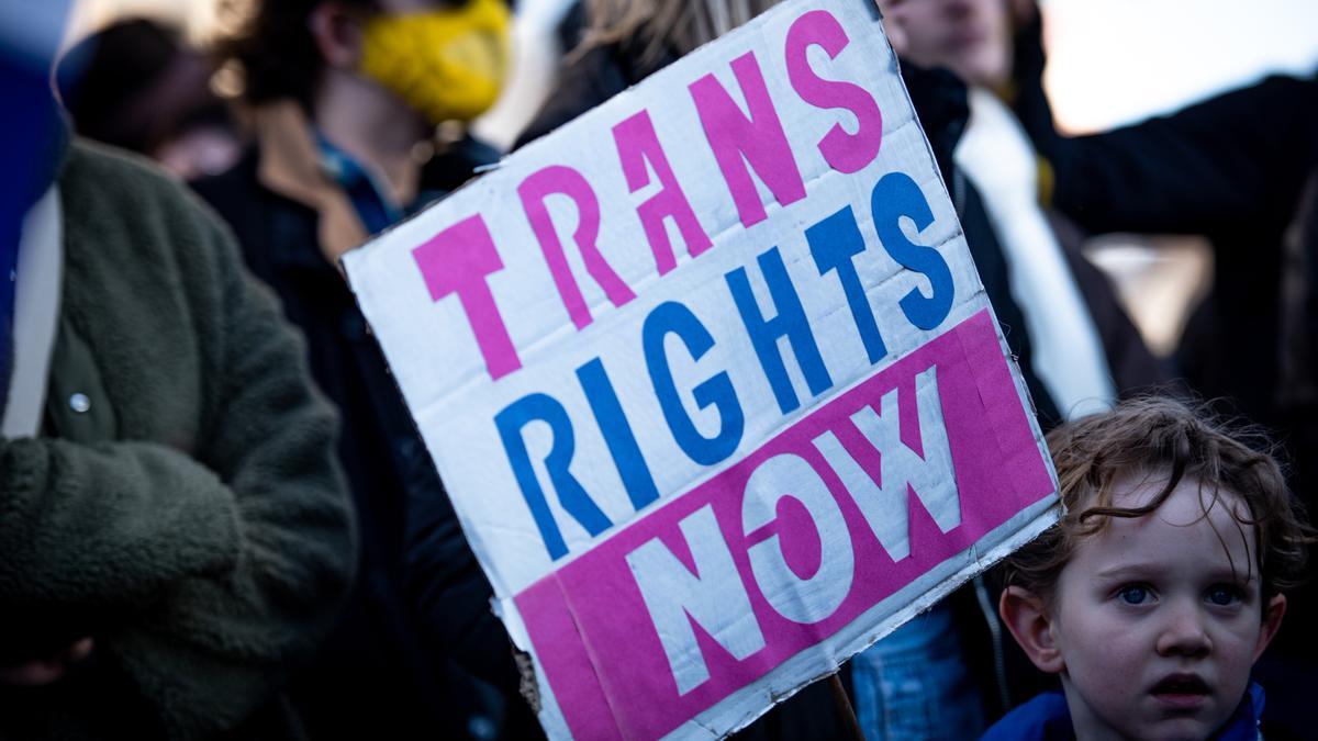 Protesta por los derechos trans.