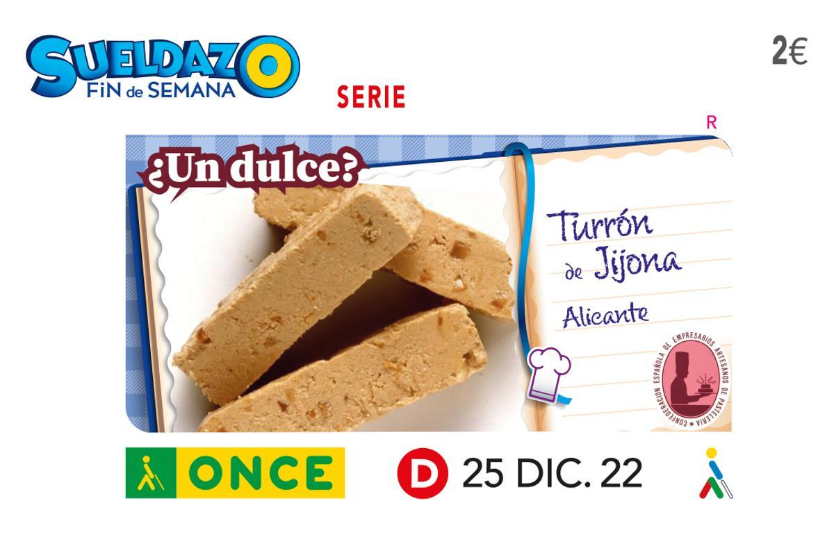 Cupón premiado en el sorteo del 25 de diciembre de 2022