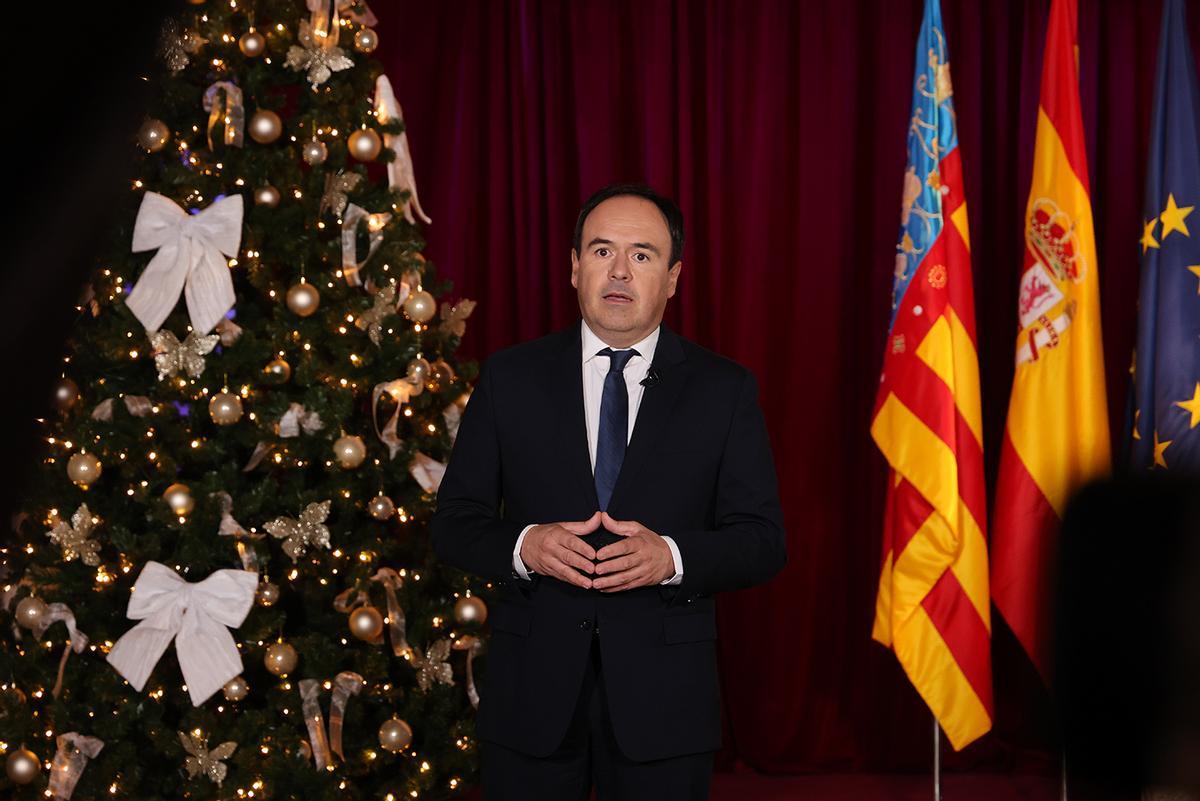 Primer discurso de fin de año del president Pérez Llorca.