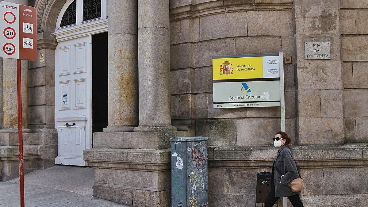 Sede de la delegación del Ministerio de Hacienda en Ourense. 