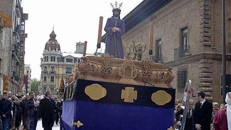 Nuestro Señor de la Sentencia, en una procesión anterior. | lne