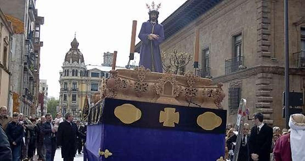 Nuestro Señor de la Sentencia, en una procesión anterior. | lne