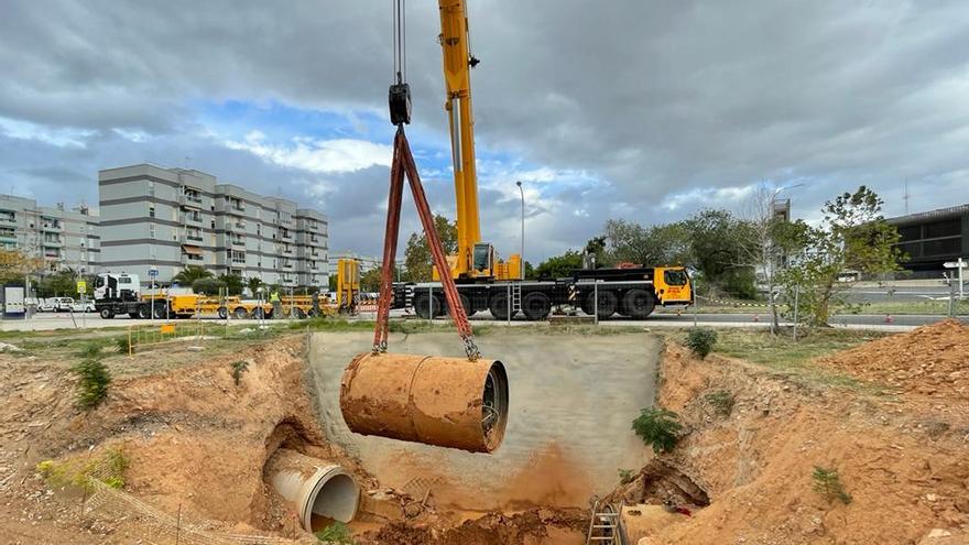 La excavación del colector que reducirá vertidos en Palma entra en la fase final