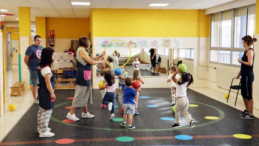 Una clase de Infantil de un colegio de Vigo.