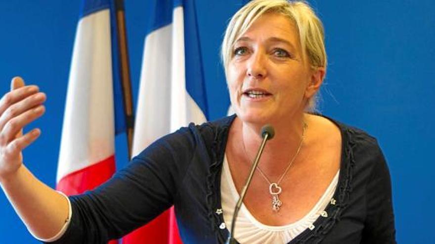 L&#039;actual líder del Front Nacional, Marine Le Pen, filla del fundador de la formació