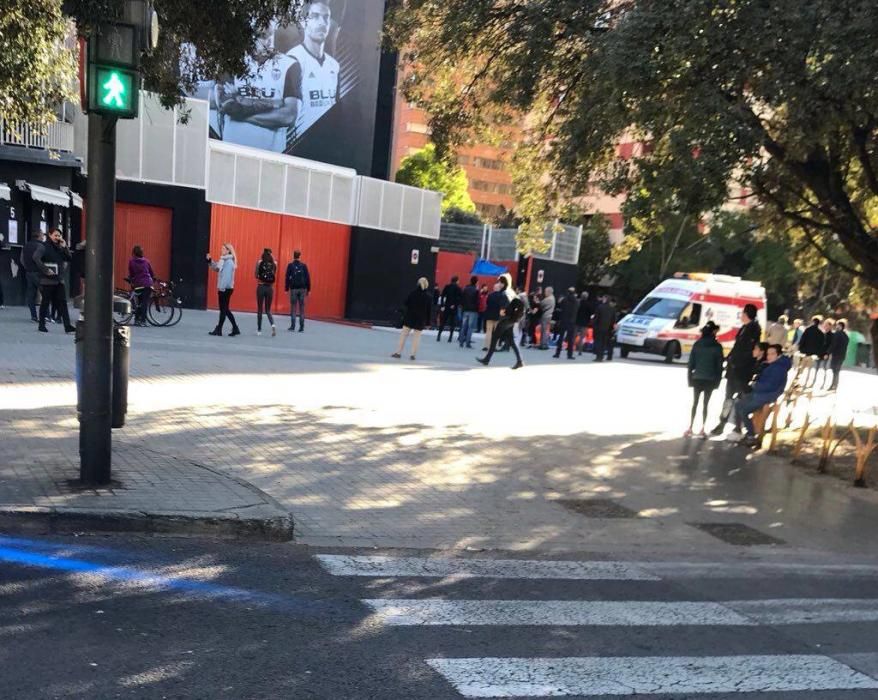 Accidente en Mestalla