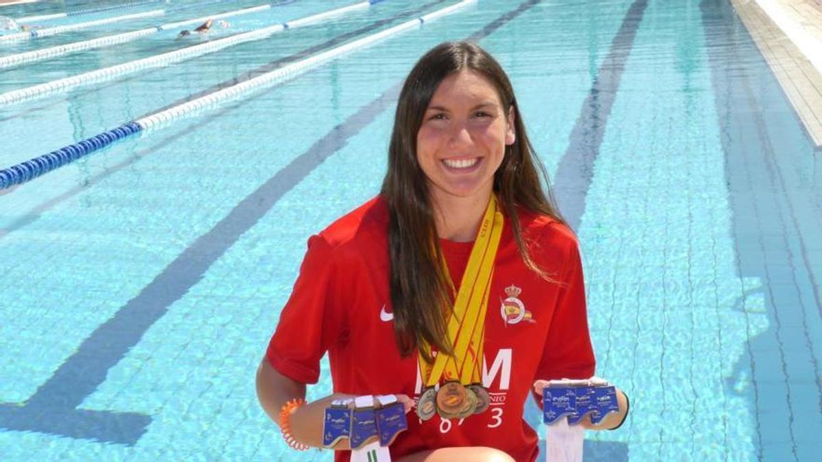 Paula Ruiz pasó por el Real Club Mediterráneo en sus inicios en la natación.