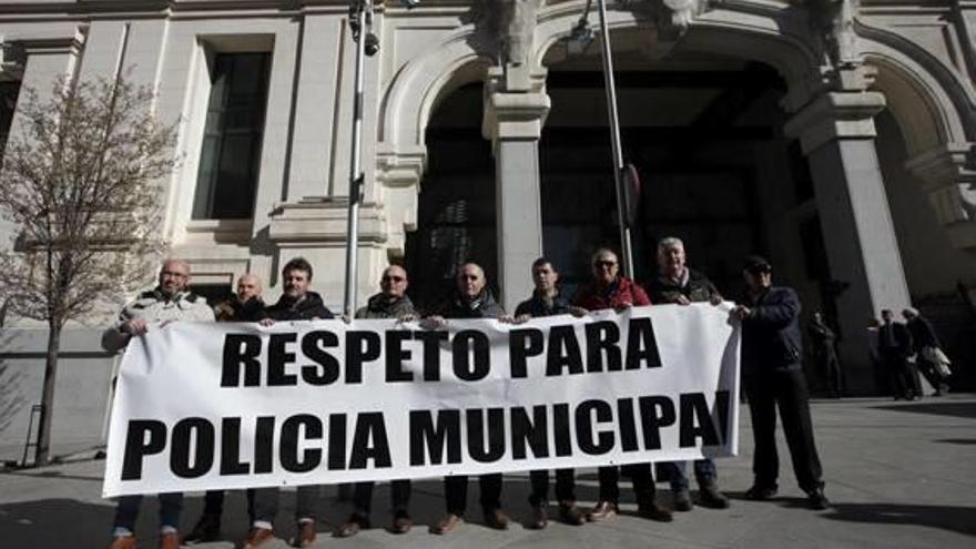 Madrid La Policia protesta per les retallades