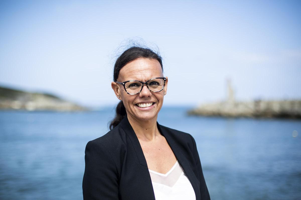 La científica, en Luarca.