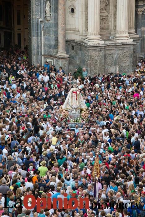 Salida de la Virgen de la Fuensanta desde la Cated