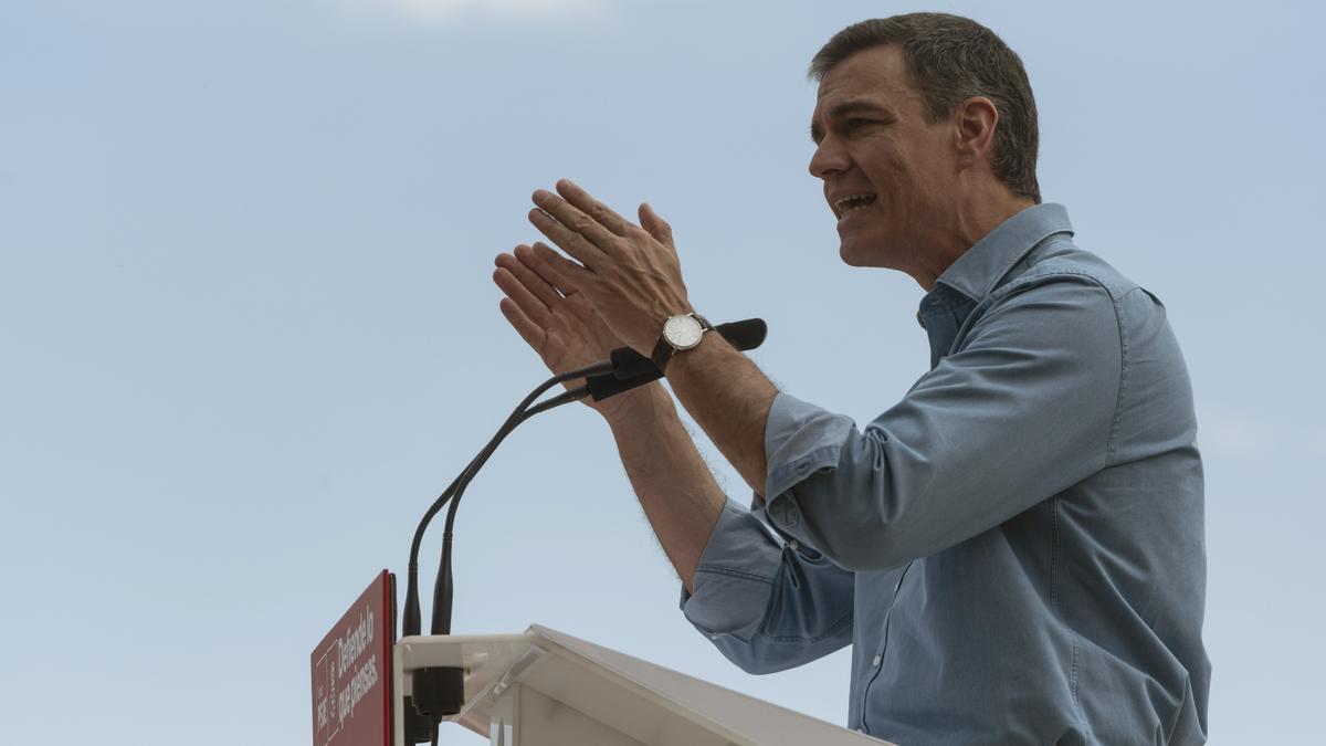 Pedro Sánchez, en un acto del partido en Toledo.