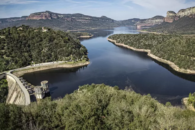 El canvi radical de Sau a vista de dron, en imatges