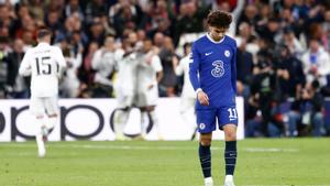 Joao Felix, durante el Real Madrid-Chelsea de Champions disputado la semana pasada en el Bernabéu.