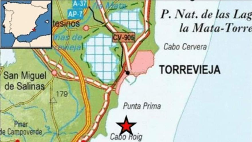 Cabo Roig registra un terremoto de 1,6 a una profundidad de 6 kilómetros