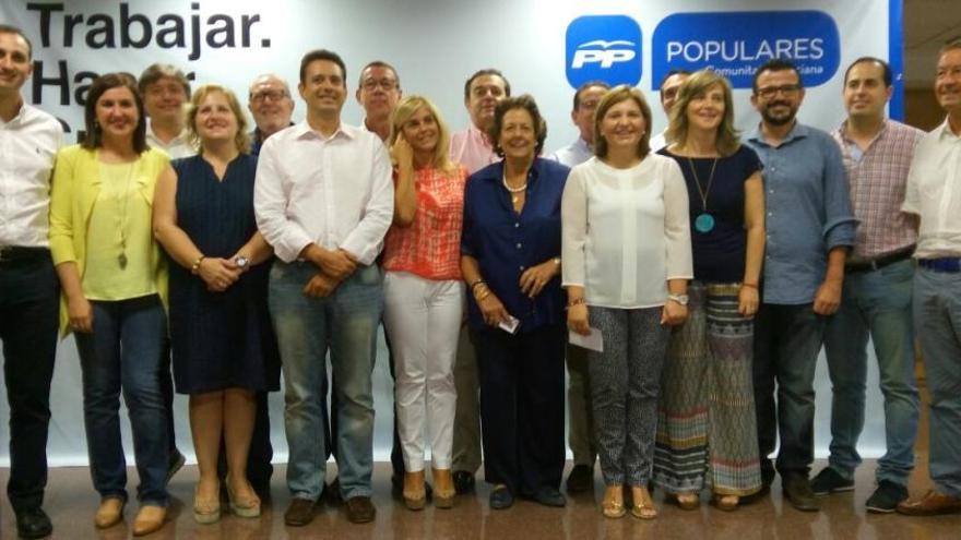 Foto de la nueva dirección del PP valenciano