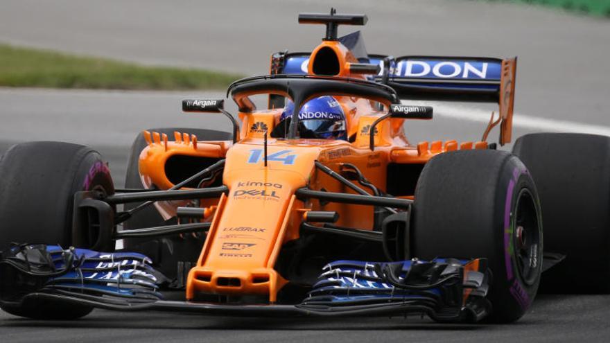 Fernando Alonso, durante el GP de Canadá