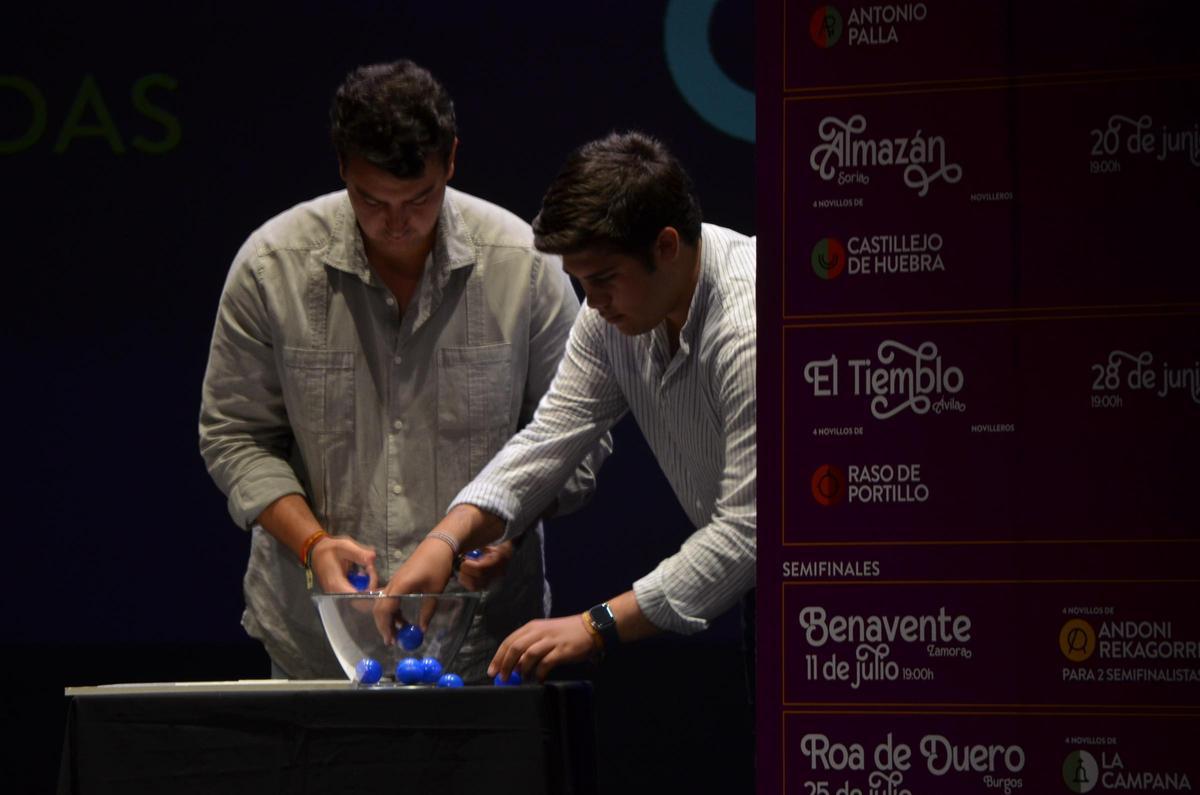Momento del sorteo del Concurso de Novilladas.