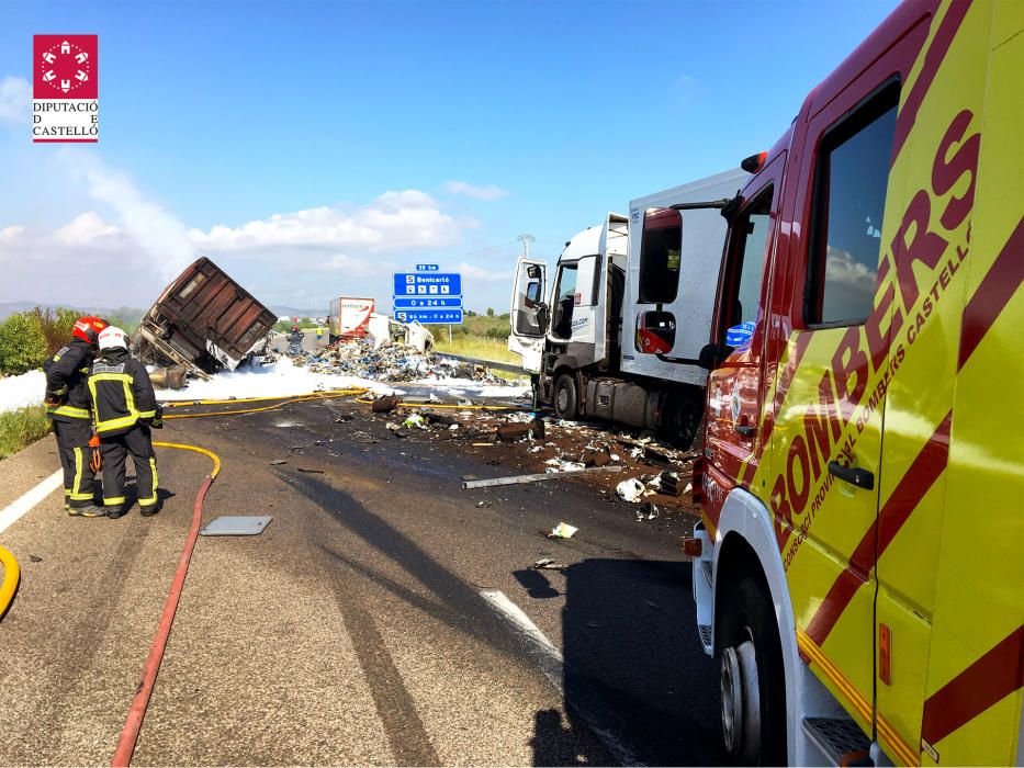 Accidente múltiple en la AP7