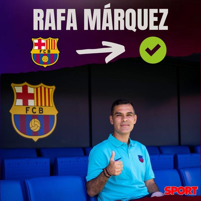 14.07.2022: Rafa Márquez - Acuerdo con el que fuera jugador del FC Barcelona entre 2003 y 2010. El mexicano se compromete por dos temporadas, hasta junio de 2026