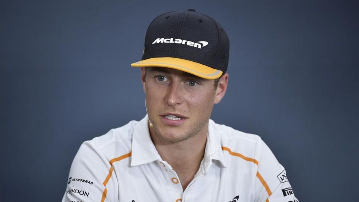 Stoffel Vandoorne durante una rueda de prensa