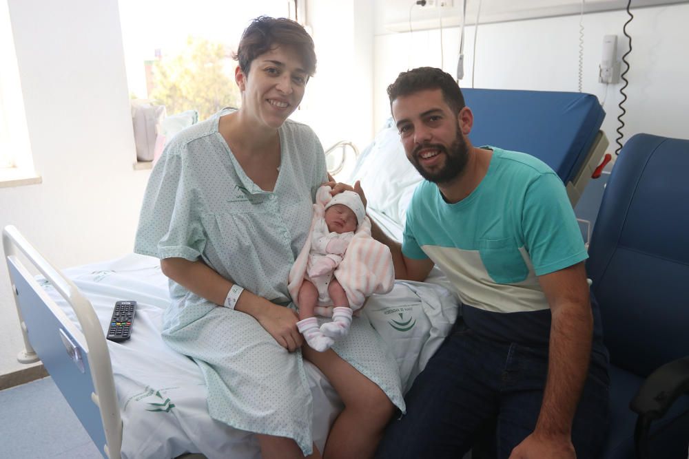 Álvaro y Julia, los primeros niños nacidos en Málaga en 2018