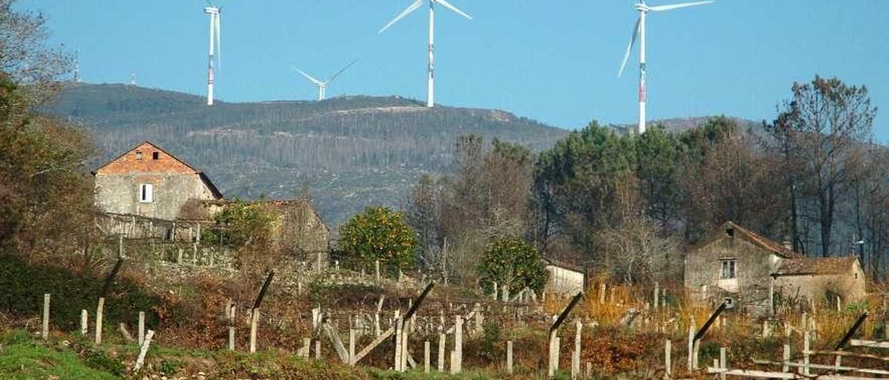 Un parque eólico en la comarca. // G. Santos