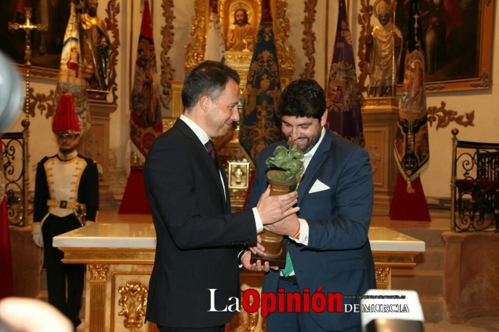 Fernando López Miras da el pregón de la Semana Santa en Lorca