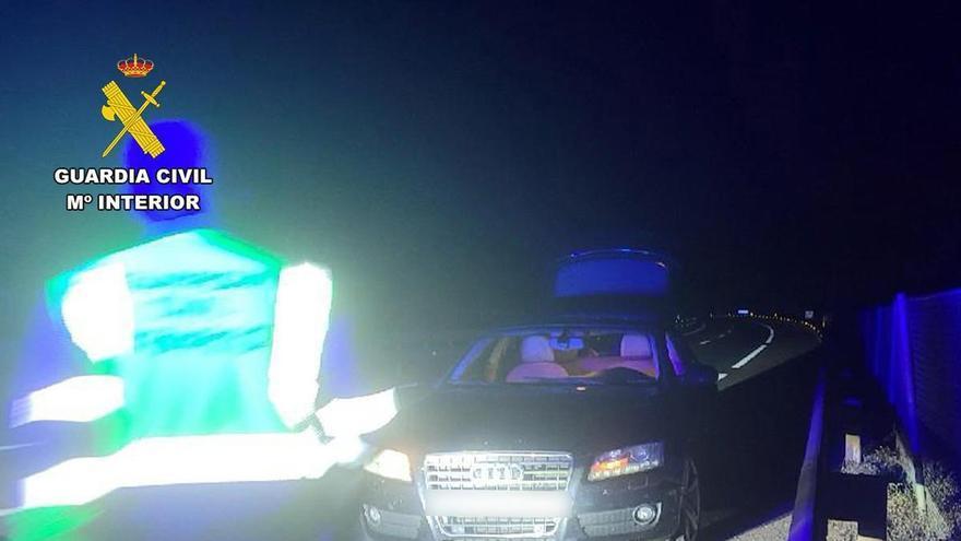 Conduce ebrio y en sentido contrario durante 14 km por la autovía A-7 a la altura de Totana