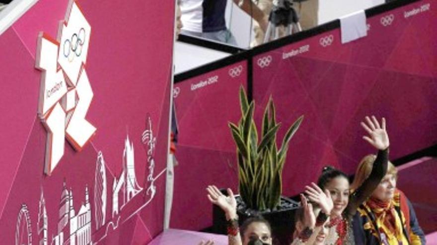 Las mejores imágenes del concurso de gimnasia rítmica por equipos