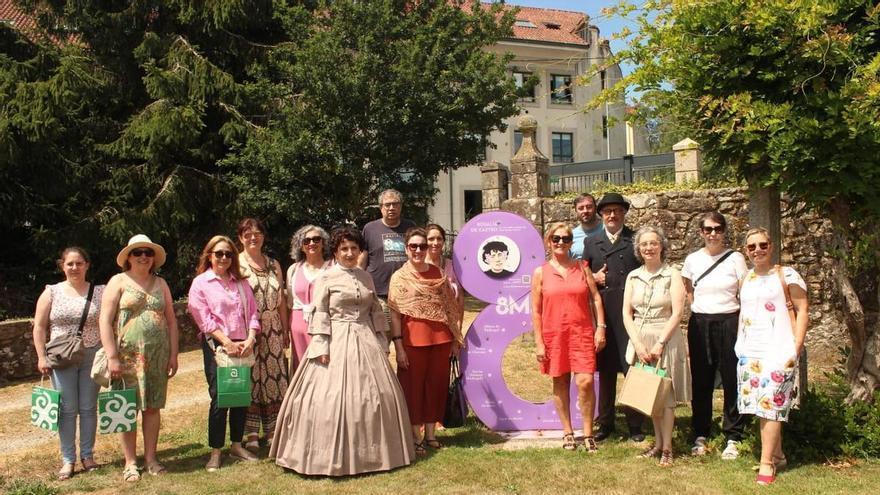 El legado de Rosalía de Castro cobra vida en el Pazo da Peregrina de Ames con una recreación teatral