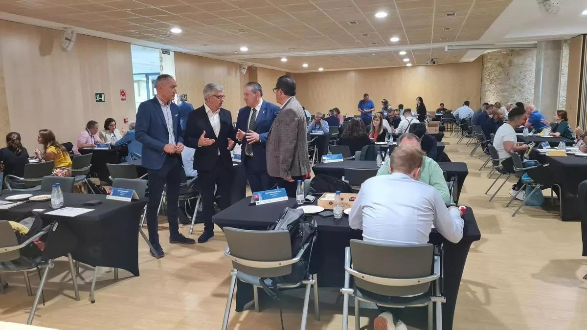 Reuniones celebradas en las salas polivalentes del Teatro Ramos Carrión durante la pasada edición de Fromago.
