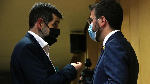 Jordi Sànchez y Pere Aragonès