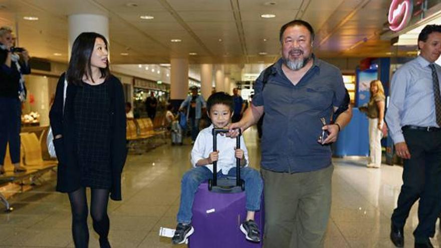 Weiwei se reencuentra con su familia en Alemania