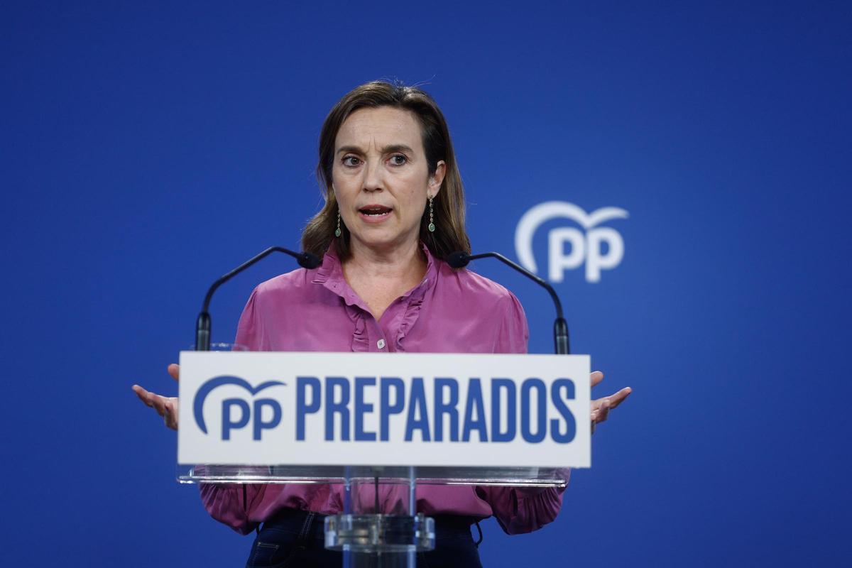 La secretaria general del Partido Popular, Cuca Gamarra.