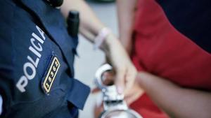 Imagen de una detención de los Mossos dEsquadra.