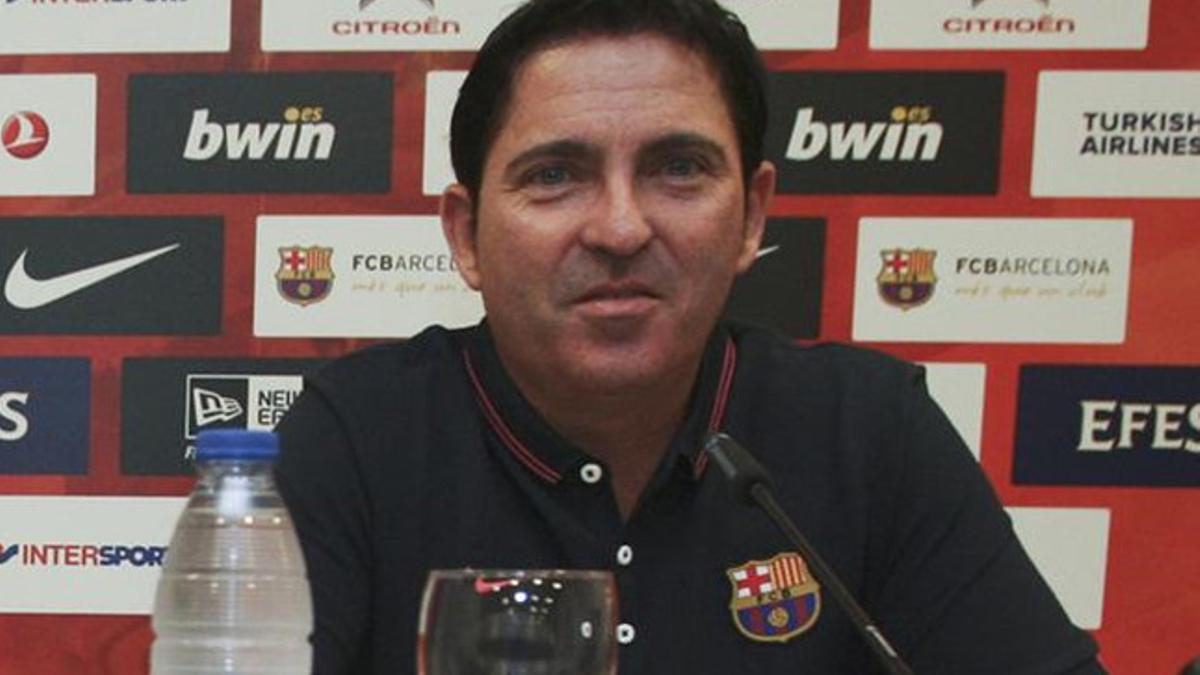 Xavi Pascual, en rueda de prensa