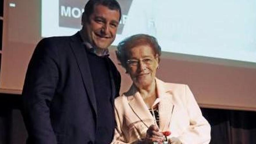 Josep Roca i Montserrat Fontané, amb el reconeixement.