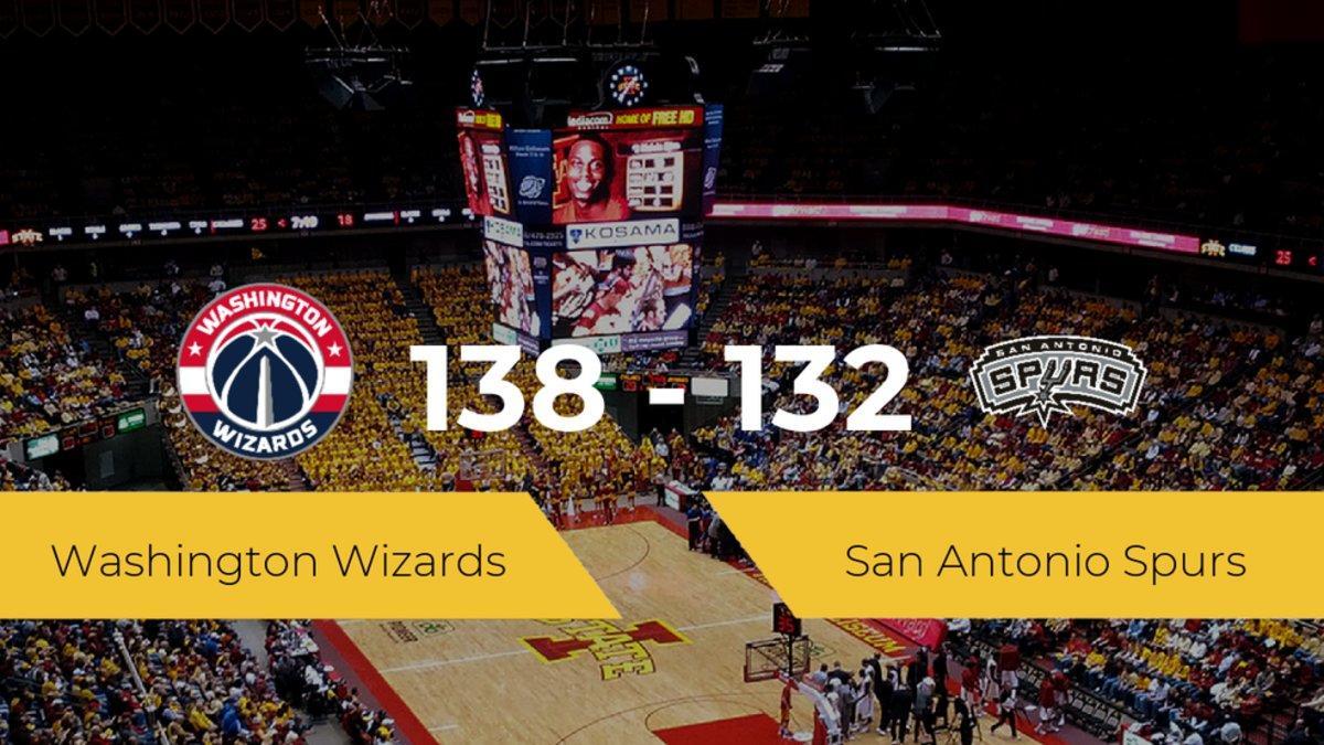 Washington Wizards gana a San Antonio Spurs por 138-132