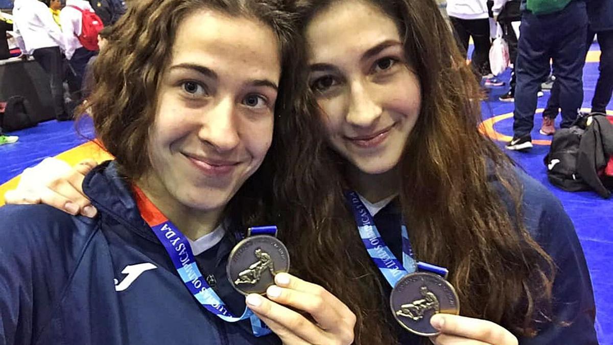 Nerea Pampín (derecha) junto a Lydia Pérez, con la que también acudirá a la Costa Azul.