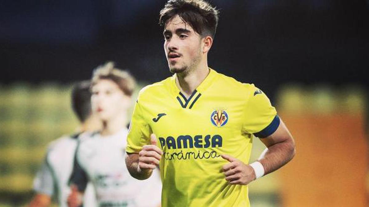 Jon García, en su etapa en la cantera del Villarreal