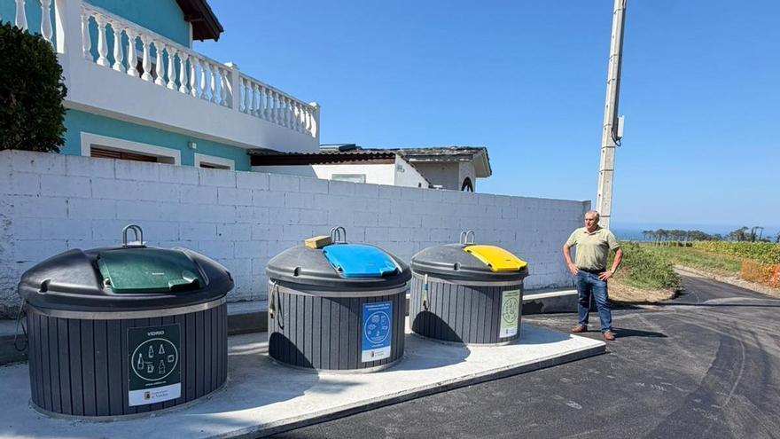 Valdés inicia en Leiján el soterramiento de los contenedores de reciclaje con una inversión de 10.000 euros